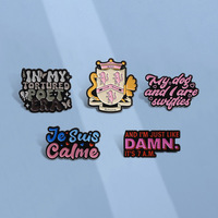 Broches personnalisées en émail en gros, badges de revers, broches mignonnes pour les amoureux des chats et des serpents, broches musicales, faible MOQ, directement de l'usine