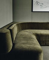 Banquette commerciale moderne pour restauration rapide, canapé en cuir en bois massif pour café, école et restaurants