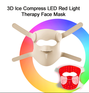 <span class=keywords><strong>Masque</strong></span> facial LED personnalisé 7 couleurs 630nm 850nm, <span class=keywords><strong>appareil</strong></span> de luminothérapie rouge avec patch rafraîchissant, fabricant OEM ODM - Product Image 2