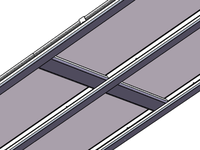 Rails en aluminium pour supports de montage BIPV solaires, pour carport et toiture, structure de support de panneaux solaires