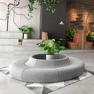 Juego de sofá modular Multiplaza moderno para salón, sofá personalizable de arco circular en forma especial para hotel, oficina en casa o apartamento