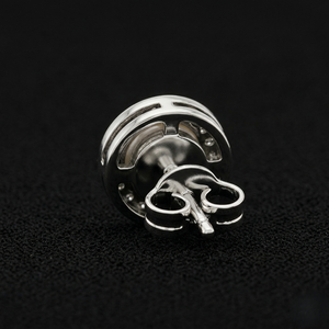 Pendientes de diamantes de platino de alta gama, piedras redondas de corte brillante, diseño minimalista y elegante, joyería fina para mujer - Product Image 5