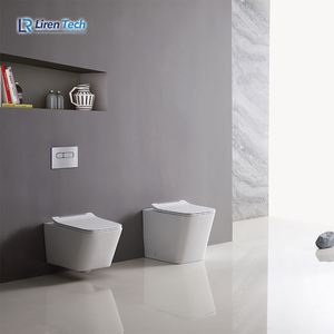 Ensembles de toilette flottants à montage mural <span class=keywords><strong>suspendu</strong></span> à couleur émaillée commerciale de luxe pour salle de bain lavage en gros - Product Image 2