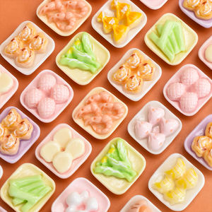 Cabochon en résine à dos plat, motif Hot Pot avec légumes, pour breloques alimentaires miniatures DIY pour cuisine miniature, décoration de téléphone portable et de réfrigérateur - Product Image 2