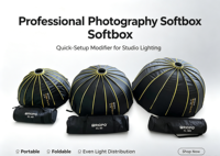 TRIOPO Série KL 65cm 85cm 105cm Boîte à lumière parapluie Beauty Dish à monture Bowen Accessoires de studio photo