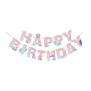 Vente en gros d'assiettes et de serviettes de table pour fête d'anniversaire sirène décorations de fête <span class=keywords><strong>petite</strong></span> sirène vaisselle <span class=keywords><strong>assiette</strong></span> en papier fourchette serviettes - Product Image 5
