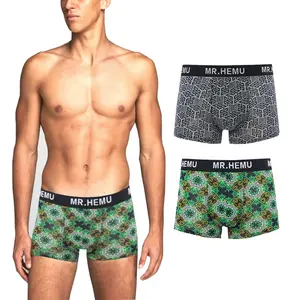 Heren Boxers Slip Alle Print Totem Biologisch Katoenen Ondergoed Heren Lingerie 2Pc Boxershort Katoenen Herenondergoed