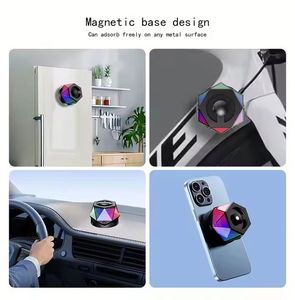 G300 Magnetic Diamond Music Speaker Small Wireless Speaker RGB Color Light Portable Phone Stand for Phone TWS Pairing - Product Image 6
