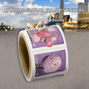 Autocollants adhésifs en PVC sur le thème de <span class=keywords><strong>la</strong></span> culture canadienne, anti-contrefaçon, motif floral, pour mariage, collection de timbres-<span class=keywords><strong>poste</strong></span> - Product Image 2