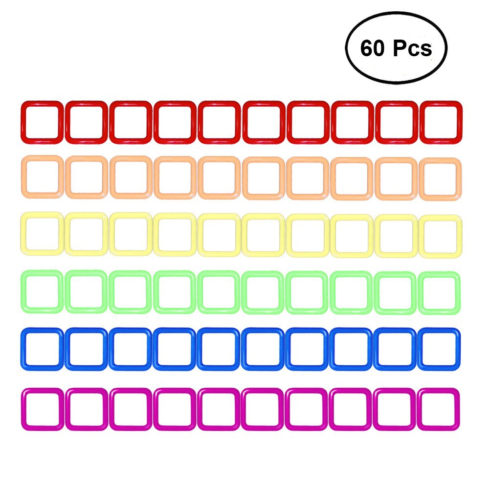 Square mixed color mark button small