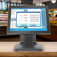 Sistema POS de Pantalla Táctil con Marco en Ángulo Recto para Comercios, Base Plegable, Sistema POS Todo en Uno, PC POS, Sistema de Venta Minorista, Venta al Por Mayor OEM