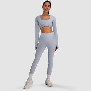 <span class=keywords><strong>Ropa</strong></span> de entrenamiento duradera de alta calidad para <span class=keywords><strong>Crossfit</strong></span> Diseño sin costuras <span class=keywords><strong>Ropa</strong></span> de fitness elegante para mujeres - Product Image 2