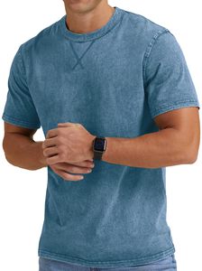 เสื้อยืดคอกลมแนวฮิปฮอปแนววินเทจผ้าคอตตอนใส่สบาย - Product Image 4