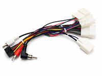 Câble adaptateur d'alimentation, faisceau audio AUX, conducteur en cuivre pur, PVC, longueur 200mm, pour la rétrofit de la radio de navigation Android