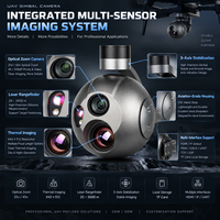 Série de caméras gimbal pour drones avec zoom optique, imagerie thermique et charge utile multi-capteurs pour l'inspection par drone, intégration OEM ODM
