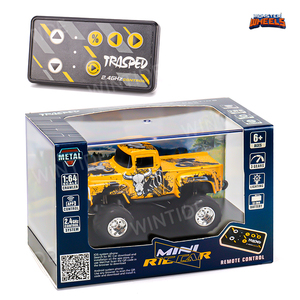 Quái vật bánh xe 2.4GHz 1/64 Mini Retro Pickup Xe Tải Điều khiển từ xa trôi xe sở thích RC xe ô tô đồ chơi mô hình quà tặng cho người lớn trẻ em trai - Product Image 1