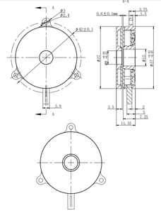 Cảm ứng quay tuyệt đối mã hóa Cáp từ tuyến tính HD cảm biến điện dệt máy <span class=keywords><strong>IP</strong></span> mặt bích Adapter CEC-37 Mi TV - Product Image 4
