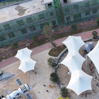 Toldo para Parques Infantiles, Estructura de Membrana Tensada de PVDF, Gran Resistencia, Ecológico, Resistente a los Rayos UV