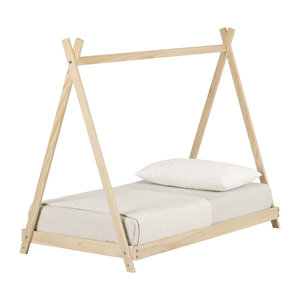 Çocuklar için bebek yurt kız erkek yatak çocuk ahşap katı yatak çocuklar - Product Image 3
