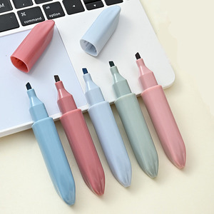 Juegos de bolígrafos Resaltadores de color Morandi de alto nivel de apariencia, regalo promocional para niños, lindos juegos de rotuladores fluorescentes - Product Image 6