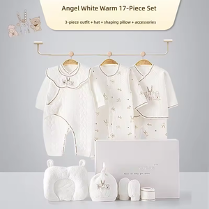 Set Regalo per Neonati all'Ingrosso, Corredino in Cotone per Neonati, Body e Tutina, Essenziali per l'Abbigliamento, Scatola con Stampe Cartoon, Morbido per Bambini - Product Image 5