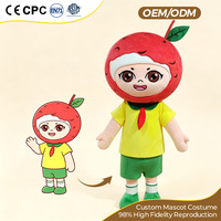 Mascotte d'entreprise personnalisée pour la promotion publicitaire : Costume de mascotte de marque en forme de personnage de dessin animé homme fruit de litchi