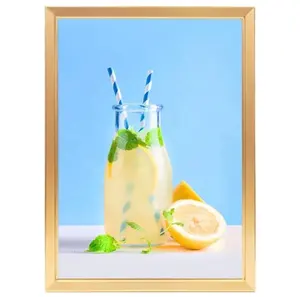 Shopping Mall Catering Wall Display Board Ultra-thin Led Aluminum Frame <strong>Menu</strong> Square Advertising Sign <strong>Light</strong> <strong>Boxes</strong> - Product Image 1