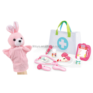 May Mắn Đồ Chơi Bác Sĩ Con Rối Tay Thiết Lập Với Vải Lưu Trữ Túi Bác Sĩ Đồ Chơi Điện Với Đèn Âm Thanh Và Pin Bao Gồm - Product Image 1