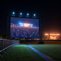 Écran LED de location extérieur P3.91 IP65 visible en plein soleil, mur vidéo LED 3840 Hz pour scène, église, événement, exposition, publicité