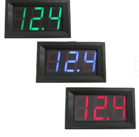 Voltmètre CC double ligne 30,0 V avec affichage numérique LED de 0,56 pouce, protection contre l'inversion de polarité CC 3 V-30,0 V