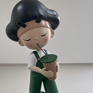 Dessin animé bulle thé <span class=keywords><strong>café</strong></span> FRP Sculpture <span class=keywords><strong>café</strong></span> librairie maison bureau <span class=keywords><strong>pause</strong></span> zones salon meubles tous temps confortable loisirs Statues - Product Image 1