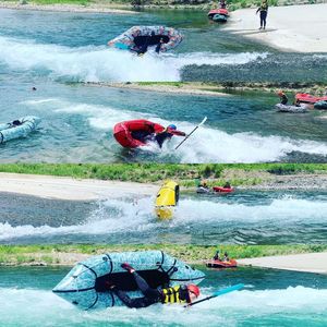 Pagaie gonflable ultralégère, 2 pièces, prix d'usine, bateau en papier kraft, nouveau, 2022 - Product Image 2