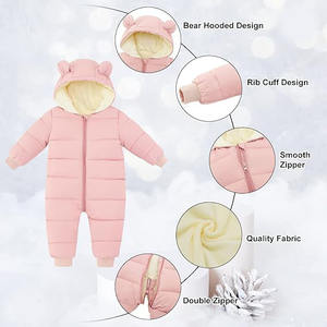 Traje de nieve impermeable para niños de protección térmica Mono de una pieza con capucha a prueba de viento para niños para deportes de invierno - Product Image 2