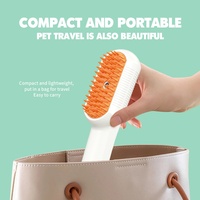 Prix usine Pet Steamy Brush avec nettoyage à la vapeur et épilation du chat Brosse à vapeur Pet Spray Peigne à cheveux