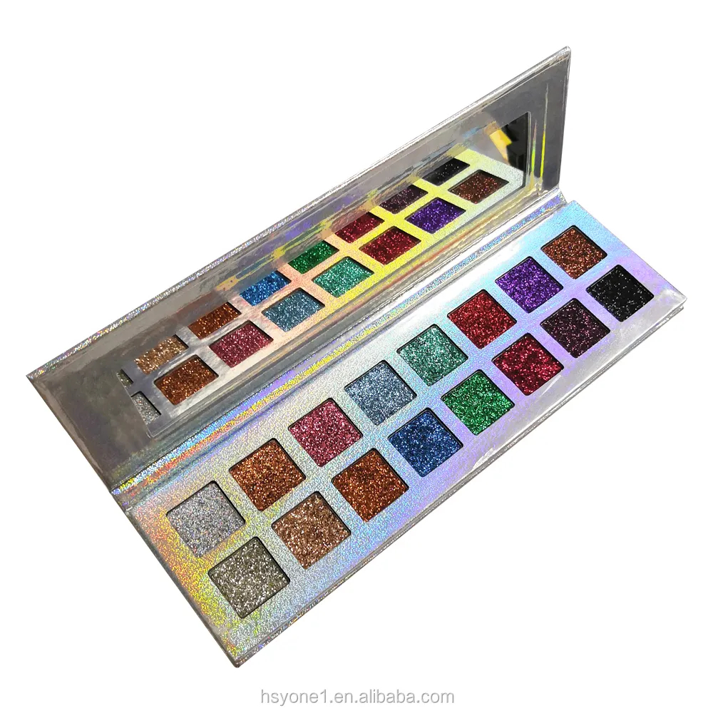 Private Label Palette de fards à paupières scintillants 16 couleurs Ombre à paupières nue Imperméable Caractéristiques durables Maquillage