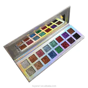 Private Label 16-Color Glitter Eyeshadow Palette Nude Eye Shadow Waterproof Lasting Features Made Makeup