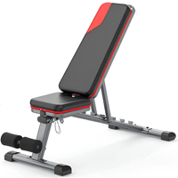 Banc de musculation pliable réglable en fer de haute qualité, multifonctionnel, inclinable et déclinable, pour la salle de sport à domicile