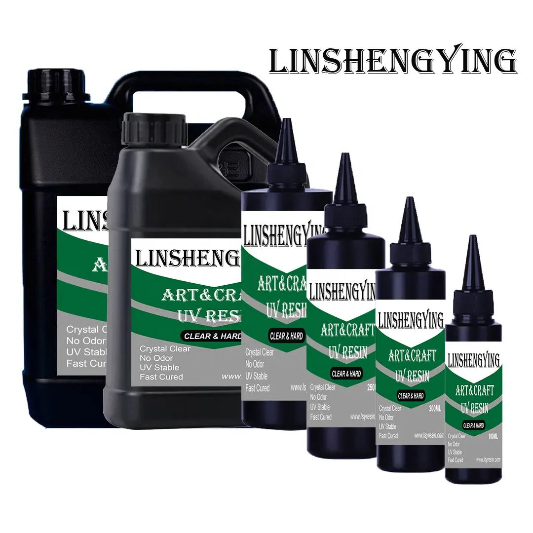 LSY UV-Harz 200 g, Ultraviolett-Upgrade kristallklares Epoxidharz-Kit für Schmuckherstellung, DIY-Bauwerk, Beschichtung, Guss