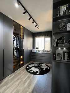 Muebles de dormitorio de madera de doble color Diseño de armario Combinación de colores laminados - Product Image 6