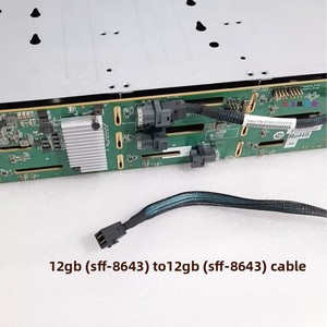 핫 스왑 8087 인터페이스 D 형 4 핀 전원 공급 장치 SAS/SATA 저장 장치가 있는 12 베이 3.5 인치 알루미늄 하드 드라이브 케이지 - Product Image 6