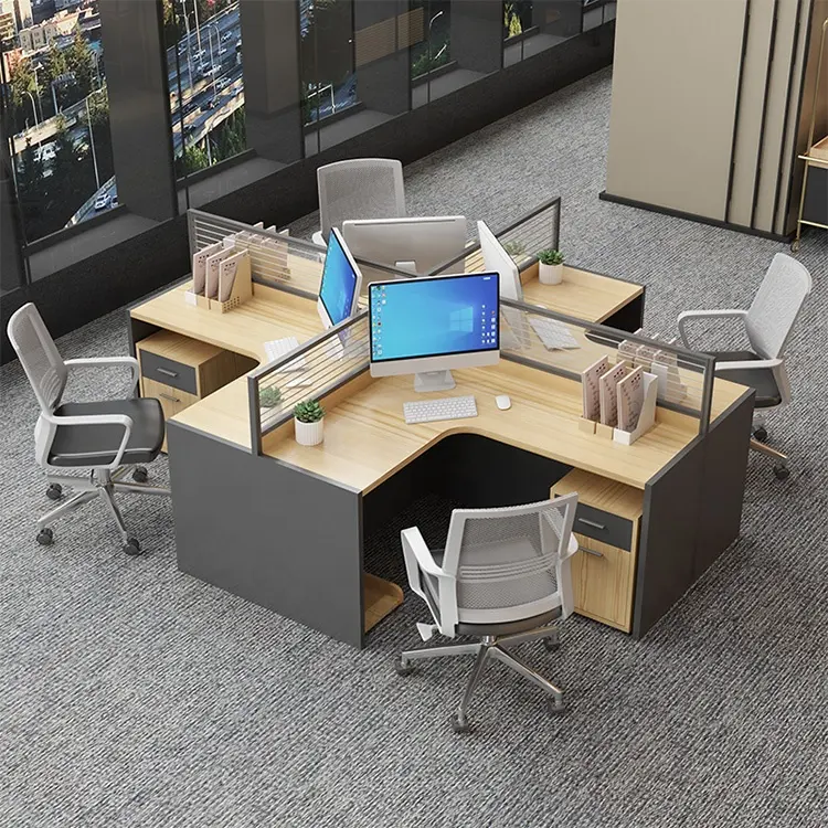 Meubles de bureau en bois, modernes, partition, pour ordinateur, station de travail