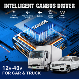 12V 24V nhỏ kích thước nhỏ tự động đèn đèn sương mù 60W 3570 CSP không dây H7 CANBUS Xe Dẫn Bóng Đèn Pha 6000K - Product Image 5