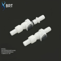 Raccords de tuyauterie en plastique 1/4 3/8, raccord rapide mâle à insérer 6,4 mm 9,5 mm, raccords cannelés pour tuyau, raccord rapide CPC PLCD42006