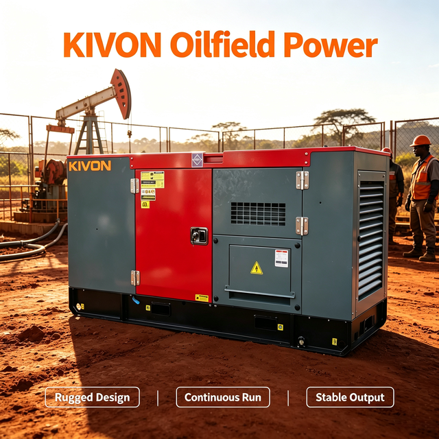 Silent Diesel Generator 40KVA 380V 3 Phase Water Cooled Copper Winding Oilfield Power Plant