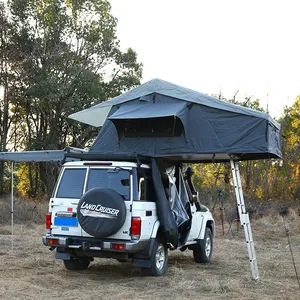 Soft Top Car Rooftop Camping Tent Waterproof Canvas Off Road Camper Trailer For SUV Jimny Toyota Tacoma Ford Ranger