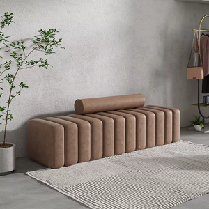 Modern Minimalist Fabric Long Bench Stylish <strong>Stool</strong> &amp; Ottoman <strong>for</strong> Entry <strong>Bedroom</strong> Living Room Clothing Stores <strong>for</strong> Receiving Guests - Product Image 4