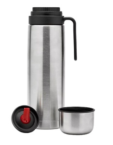 Botella Térmica al Vacío Uruguayo 1L Diseño Moderno con Empuñadura Doble Acero Pico Matero para <span class=keywords><strong>Camping</strong></span> y Adultos - Product Image 1