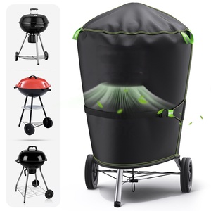 Funda Impermeable Resistente para Parrilla, 420D Oxford, Anti-UV, Nieve y Viento, con Correa Reflectante para Barbacoa <span class=keywords><strong>Weber</strong></span> de <span class=keywords><strong>22</strong></span> Pulgadas - Product Image 1