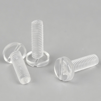 Vis à tête fraisée en polycarbonate PC M2 M3 M4 M5 M6 M8 M10, vis de machine en plastique