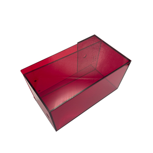 Meijie <span class=keywords><strong>plexiglass</strong></span> Hộp Màu Đỏ tùy chỉnh Acrylic hiển thị đứng hộp - Product Image 4